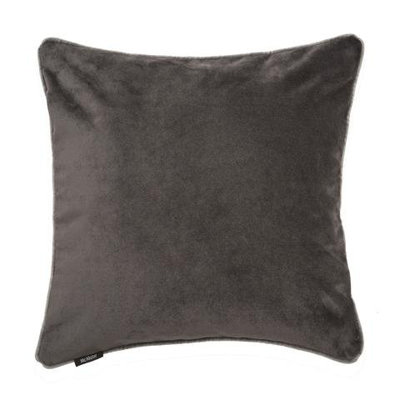 Deonte Throw Pillow East Urban Charcoal gray pillow 24 x 24 | dark